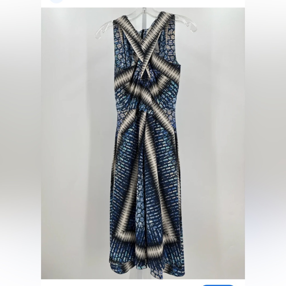 🔥 Peter Pilotto Elegant Blue Patterned Women's Dress us 6